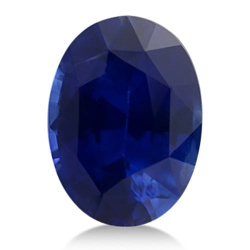 Oval shape Lab Created AAA Blue Sapphire Gemstone 12x10mm (6 ct)