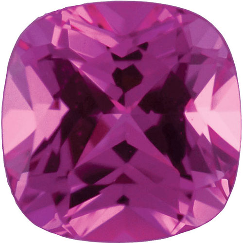 Cushion shape Natural AA Pink Sapphire Gemstone 4.5mm (0.50 ct)