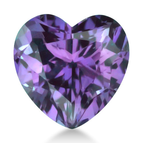 Heart shape Lab Created AAA Alexandrite Gemstone 10.5mm (4.75 ct)