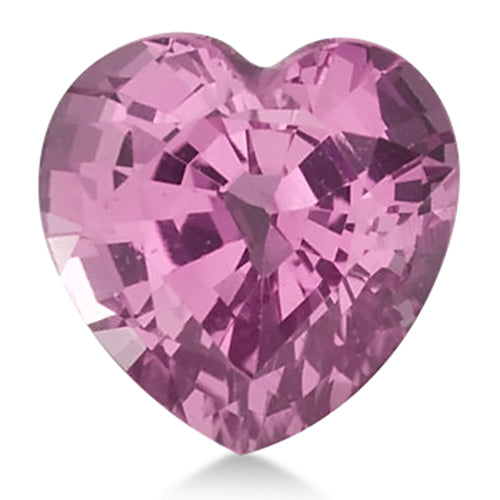 Heart shape Lab Created AAA Pink Sapphire Gemstone 12mm (6.30 ct)
