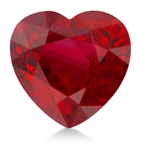 Heart shape Lab Created AAA Ruby Gemstone 11mm (5.20 ct)