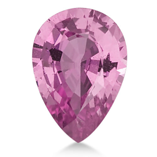 Pear shape Natural AAA Pink Sapphire Gemstone 8x6mm (1.50 ct)