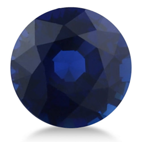Round shape Lab Created AAA Blue Sapphire Gemstone 4mm (0.35 ct)