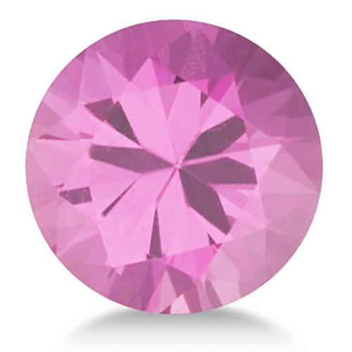 Round shape Lab Created AAA Pink Sapphire Gemstone 10.5mm (5 ct)